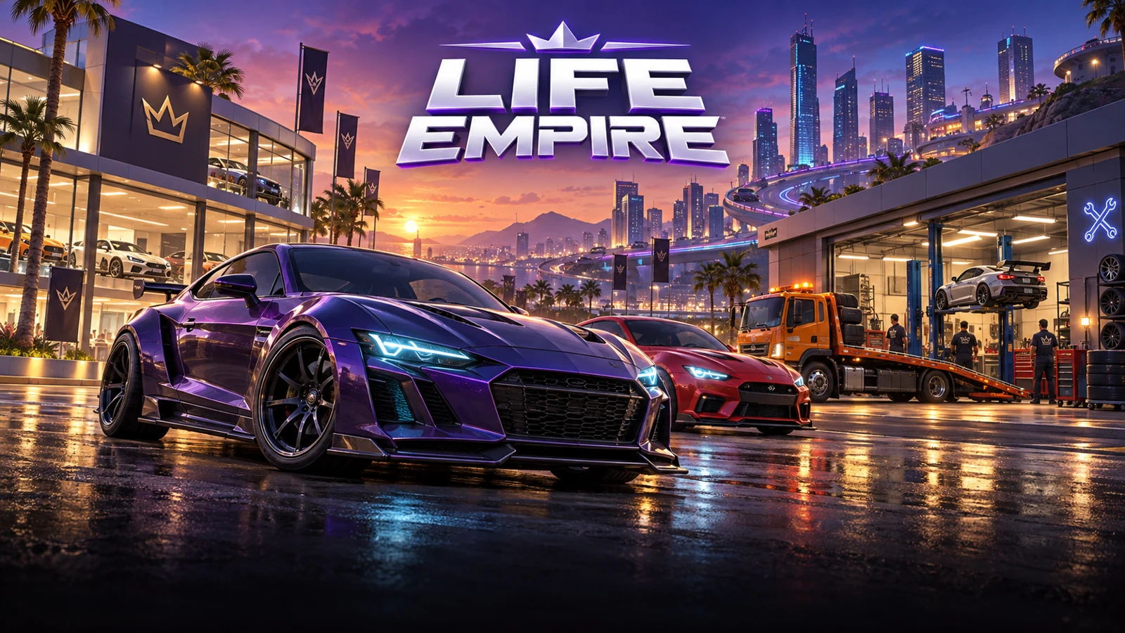 Life Empire – dealership, workshop and sports car